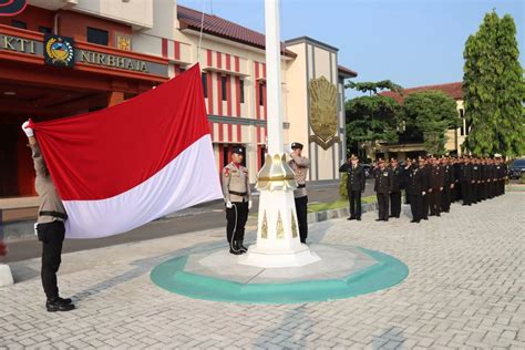 Peringati Hari Lahir Pancasila Polresta Pati Gelar Upacara Bendera