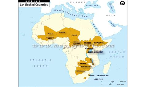 Landlocked countries in Africa | Download Scientific Diagram