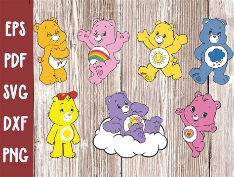 Care Bears Svg Cartoon Svg Cricut Cut Files Clipart Silhouettes The