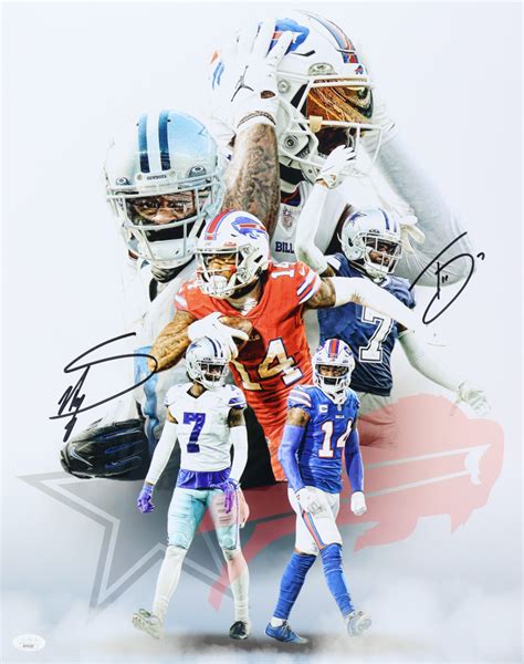 Trevon Diggs & Stefon Diggs Signed 16x20 Photo (JSA) | Pristine Auction