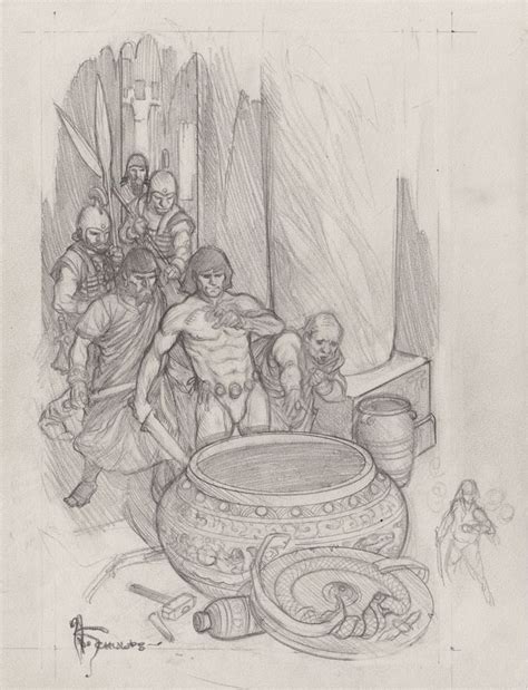 Conan of Cimmeria - The God in the Bowl (Prelim) Comic Art | Comic art, Art, Fantasy artwork