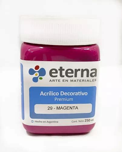 Acrílico Decorativo Premium Eterna 250ml X Unidad Óleo 29 magenta