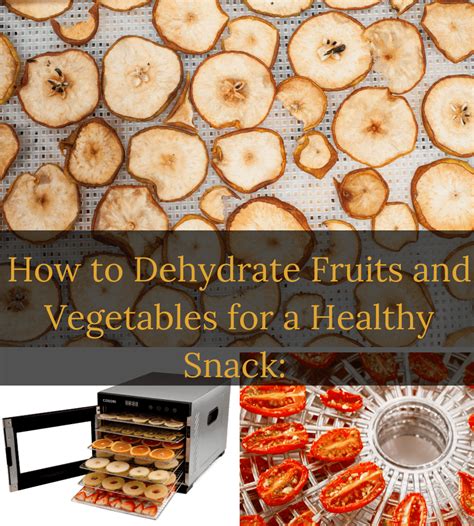 How To Dehydrate Fruits And Vegetables For A Healthy Snack