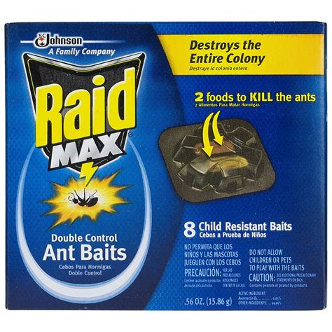 Raid Max Double Control Ant Bait Count Walmart