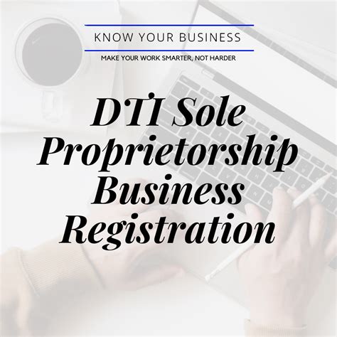 DTI Sole Proprietorship Registration