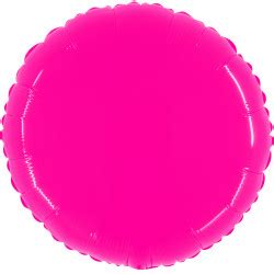 Hot Pink Shiny Round Inch Pkt Dreemway Ltd