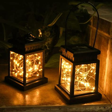 RKZDSR Solar Lanterns Outdoor, Waterproof Hanging Solar Lanterns ...