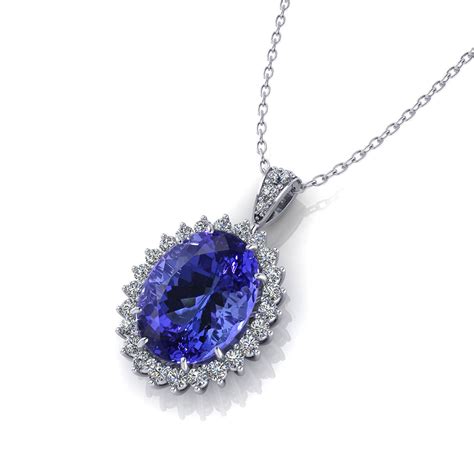 Tanzanite Lady Di Necklace - Jewelry Designs