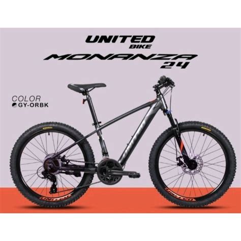 Jual Sepeda Gunung Anak United MTB 24 Inch Monanza Shopee Indonesia