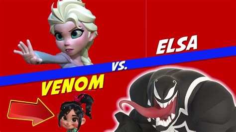 Elsa Vs Venom Frozen 2 Elsa Vanellope Von Schweetz Stops Symboite