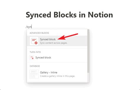 How To Create And Use A Synced Block In Notion All Things How