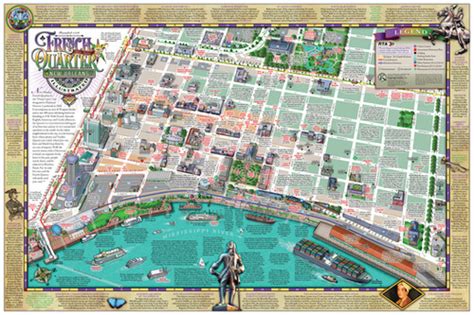 French Quarter Map (Poster) | karpovage