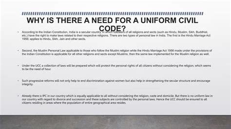 Uniform Civil Code Uccpptx