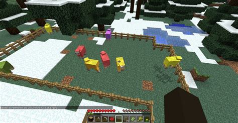 Colourful sheep farm 1.1 (sheep eat grass and regain their wool ...