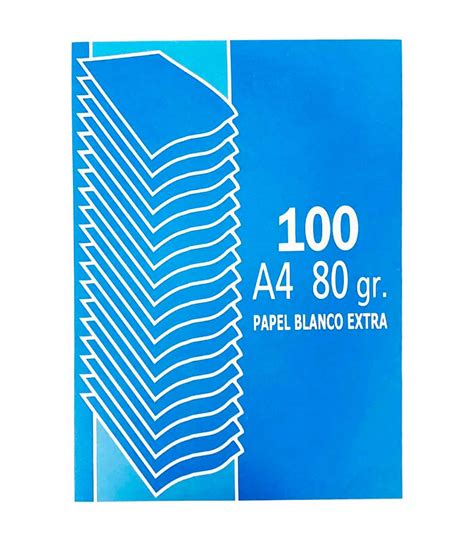 Tradineur Pack de 100 folios A4 papel de impresión blanco extra 80