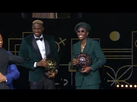 Victor Osimhen Oshoala Win CAF Player Of The Year Award 2023 Best