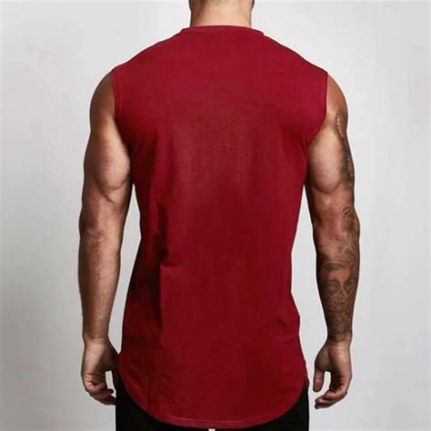 Summer Gym Tank Top Men Workout Sleeveless Shirt Bodybuilding Clothing Fitness Mens Sportswear