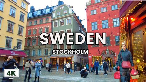 4K Snow Walk Discover The Magic Of Stockholm S Old Town In