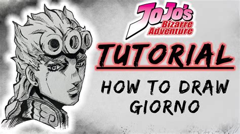 How To Draw Giorno Giovanna Step By Step Tutorial Jojos Bizarre