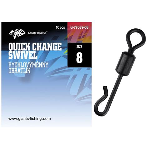 Giants Fishing Rychlovýměnný obratlík Quick Change Swivel 10ks Chyť a