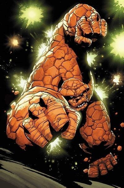 The Thing Ben Grimm Fantastic Four Marvel Characters Comic Art