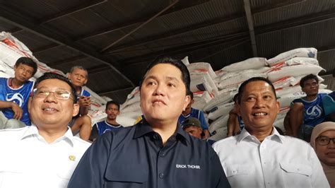 Erick Thohir Impor Beras Dan Produksi Petani Tak Bisa Jalan Sendiri