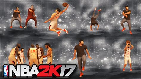 NBA 2K17 All Celebrations Animations Jumpshot Dunk Moves Showcase