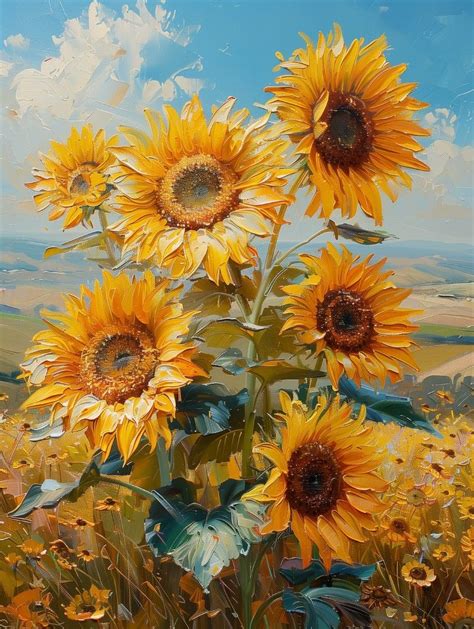 Pin By Natalia Barni On Dipingere In 2024 Sunflower Art Sunflower