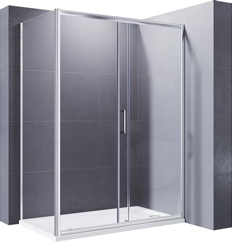 Elegant 1000 X 700 Mm Sliding Shower Enclosure Cubicle With Tray And