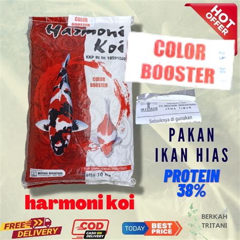 Jual Pakan Koi Harmoni Color Booster Kg Mm Mempercepat Pertumbuhan