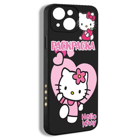 Чехол на iPhone 14 hello kitty милый Хеллоу Китти кот розовый Санрио ...