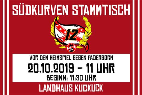 S Dkurven Stammtisch Vor Paderborn S Dkurve Fc K Lns Dkurve Fc