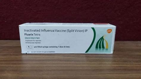 Inactivated Influenza Vaccine FLUARIX TETRA, 1 Pre-filled Syringe at Rs ...