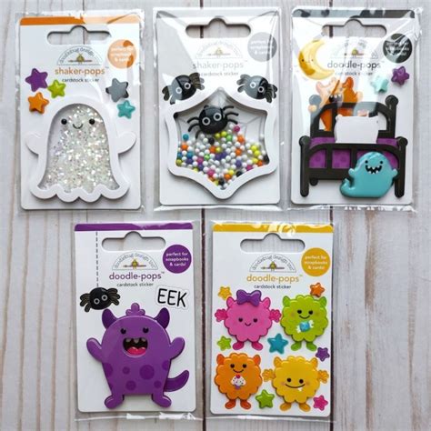 Doodlebug Design Eek Doodle Pops 3D Stickers