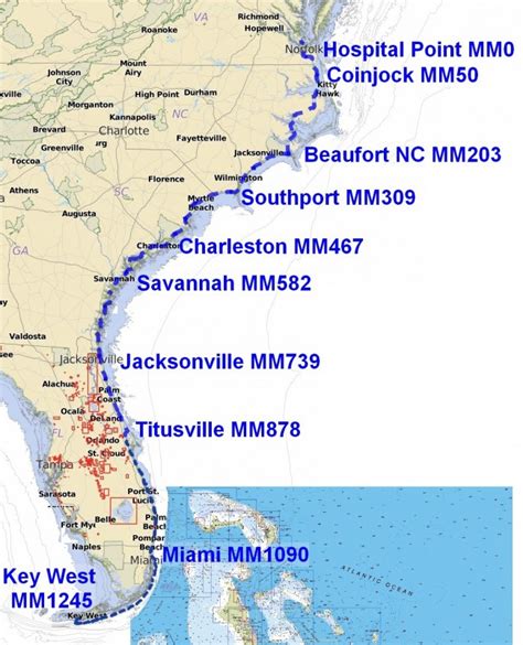 Intracoastal Waterway East Coast Map - Fall 2024 Hair Trends