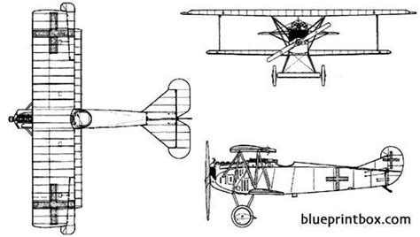 Fokker D Vii Biplane Plans Aerofred Download Free Model Airplane Plans