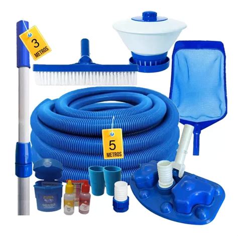 Kit Limpeza Piscina Completo Aspirador Esferas Mangueira M Frete Gr Tis