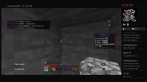 Live Fr Ps Minecraft Plutonium Serveur Pvp Faction Youtube