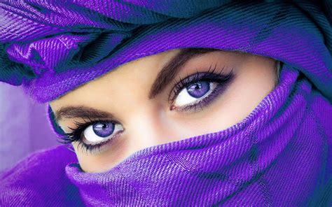 Woman In Purple Veil Veiled Bonito Woman Graphy Girl Purple