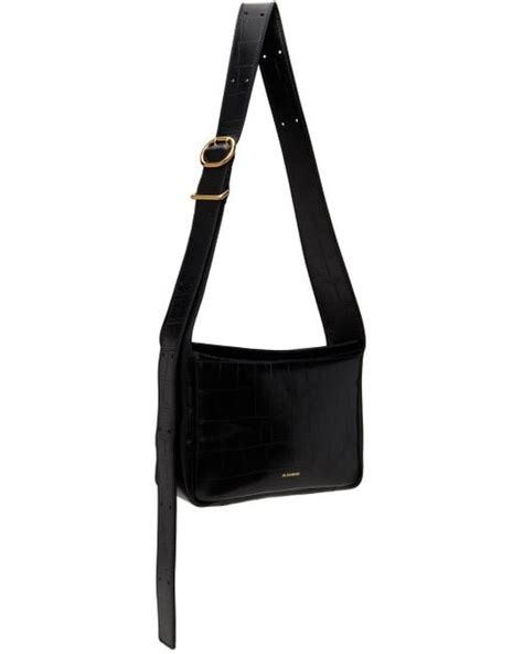 Jil Sander Flap Messenger Xs Bag In Black Lyst