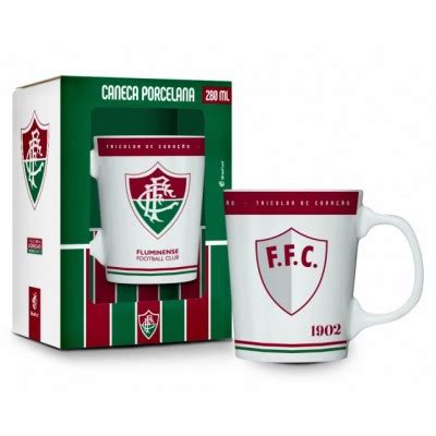 CANECA PORCELANA PREMIUM FLUMINENSE Canecas Porcelana Cerâmica