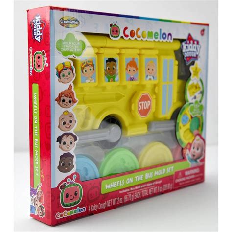 CoComelon Wheels On The Bus Dough Activity Set | Bottle gift tags, Wheels on the bus, Sleepover food