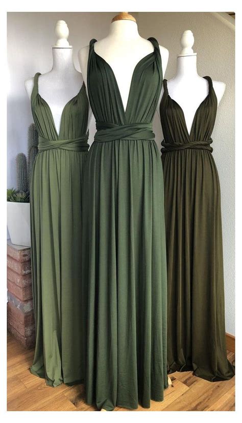 Forest Green Bridesmaid Dresses Custom Bridesmaid Dress Wedding