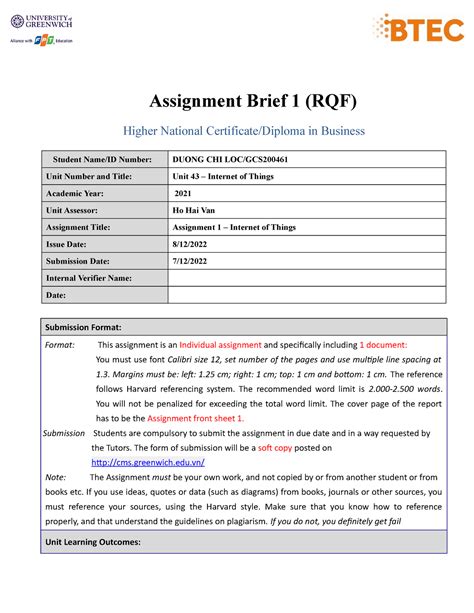 1690 GCS2004 61 Duong Chi Loc Assignment 1 Brief Assignment Brief 1