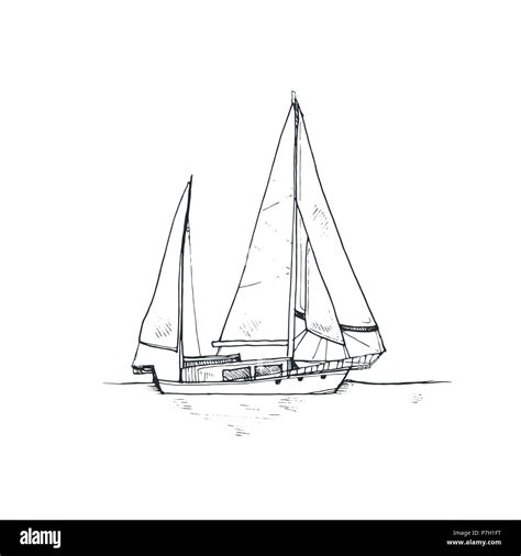 Sketch boat hi-res stock photography and images - Alamy