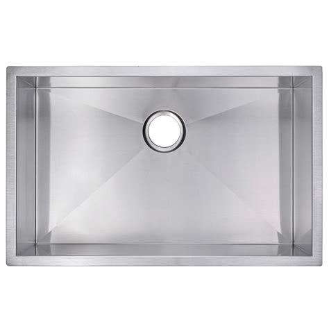 Water Creation Undermount Zero Radius Stainless Steel 30x19x10 0 Hole