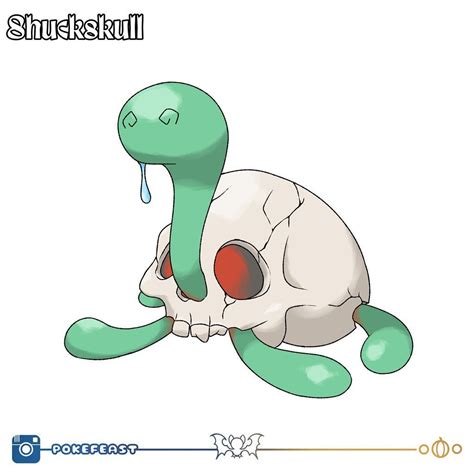 Regional Shuckle | Ghost/Poison type, More info in comments : r/fakemon