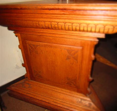 19thc Masonic Triangular Carved Oak Table Altar For Sale At 1stdibs