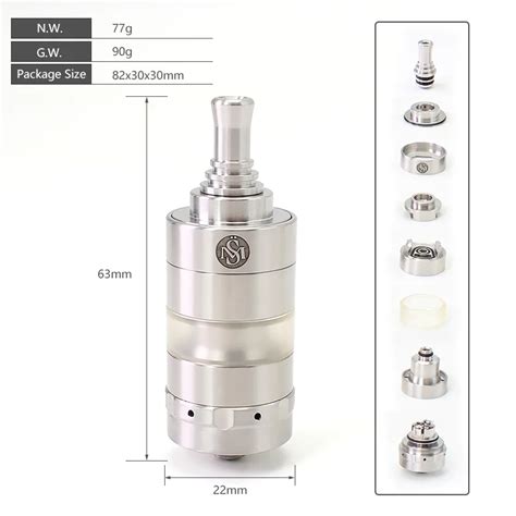 Sxk Atomiseur Repliable Kayfun X Mtl Rta Mm Mm Ml Ml Remplissage