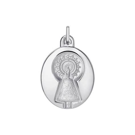 Conjunto Cadena Medalla Virgen Del Pilar Plata Ley Ap Pack